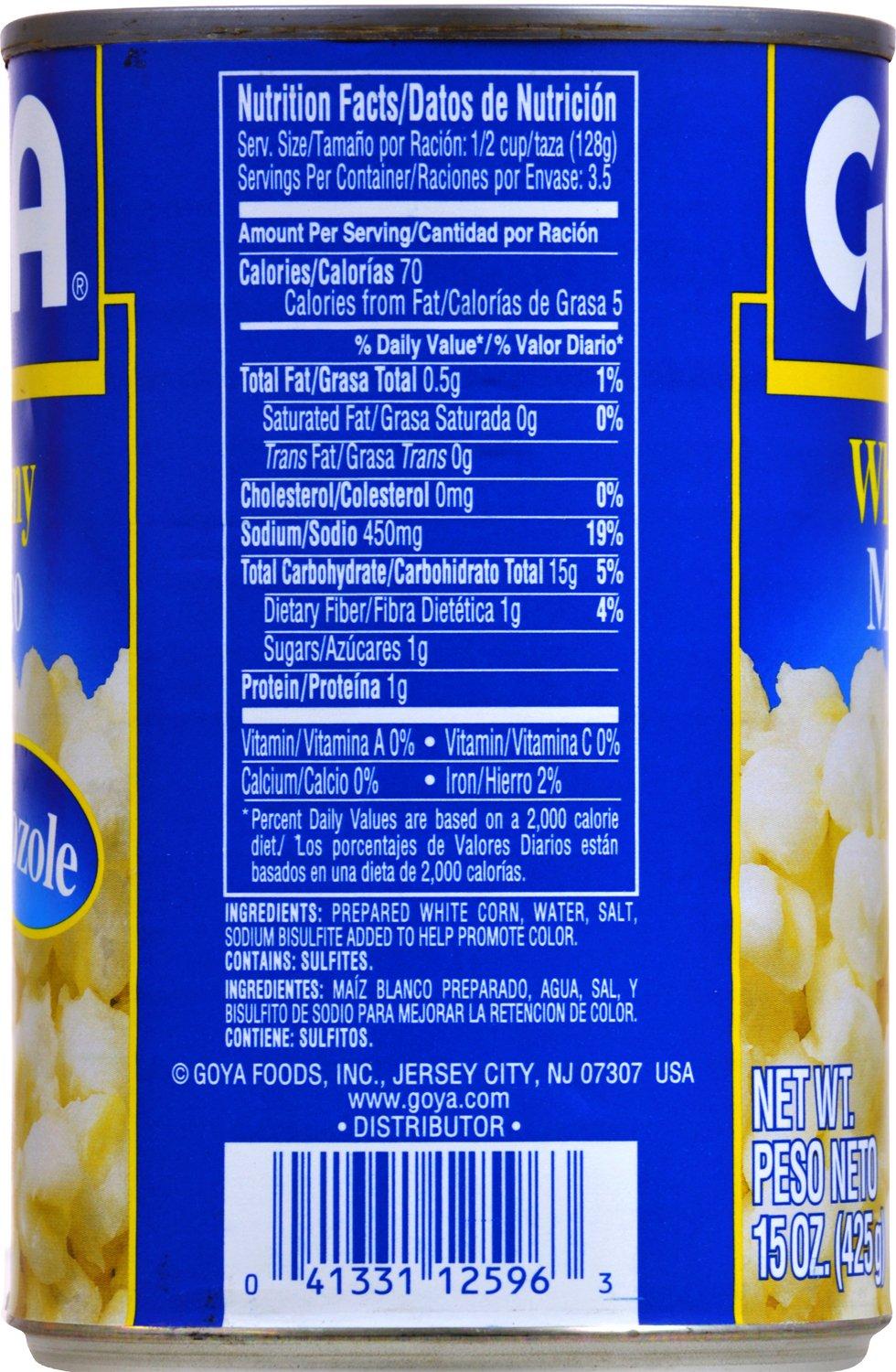 image:imageGoya White Hominy Beans 29 Ounces Pack Of 1215 Ounce Pack of 24