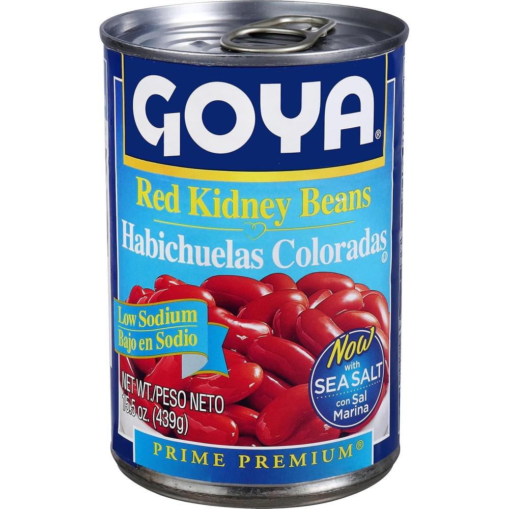 image:imageGoya Black Beans Low Sodium Canned Vegan Kosher 155 OunceRed Kidney Beans