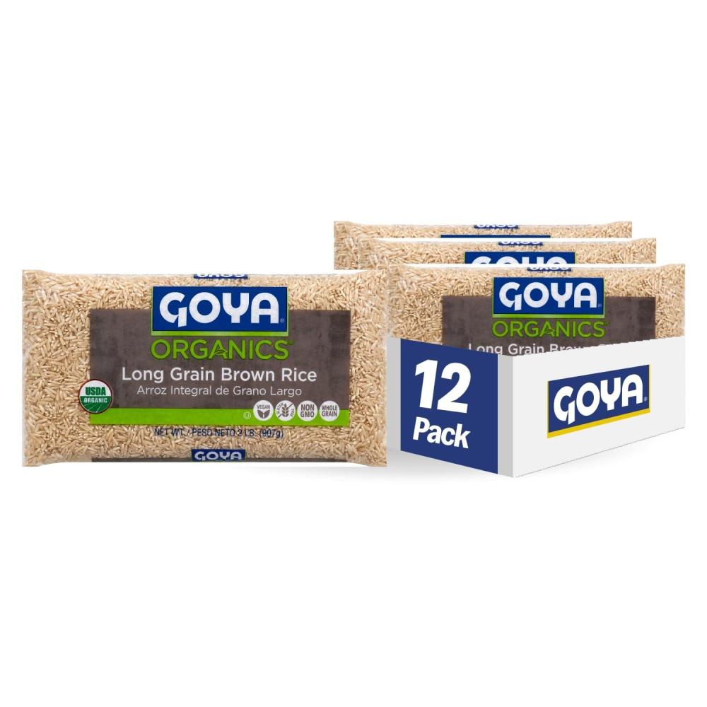 image:imageGoya Foods Organic Long Grain Brown Rice 2 Pound Pack of 12