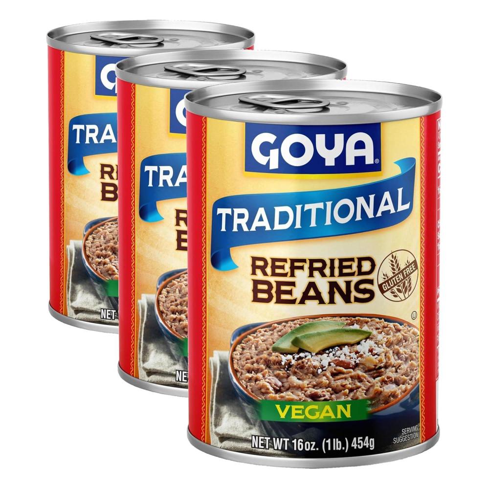 image:imageGoya Foods Traditional Refried Beans 16Ounce Pack of 2416 Ounce Pack of 3
