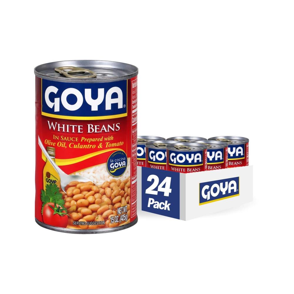image:imageGoya Foods White Beans in Sauce Guisadas 15Ounce Pack of 24
