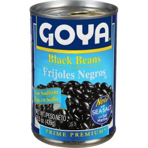 image:imageGoya Black Beans Low Sodium Canned Vegan Kosher 155 OunceBlack Beans