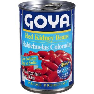 image:imageGoya Black Beans Low Sodium Canned Vegan Kosher 155 OunceRed Kidney Beans