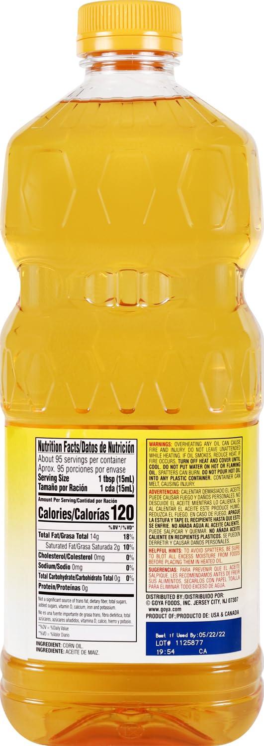 image:imageGoya Foods 100 Pure Pure Corn Oil 128 Ounce 1 Gallon Pack of 648 Ounce