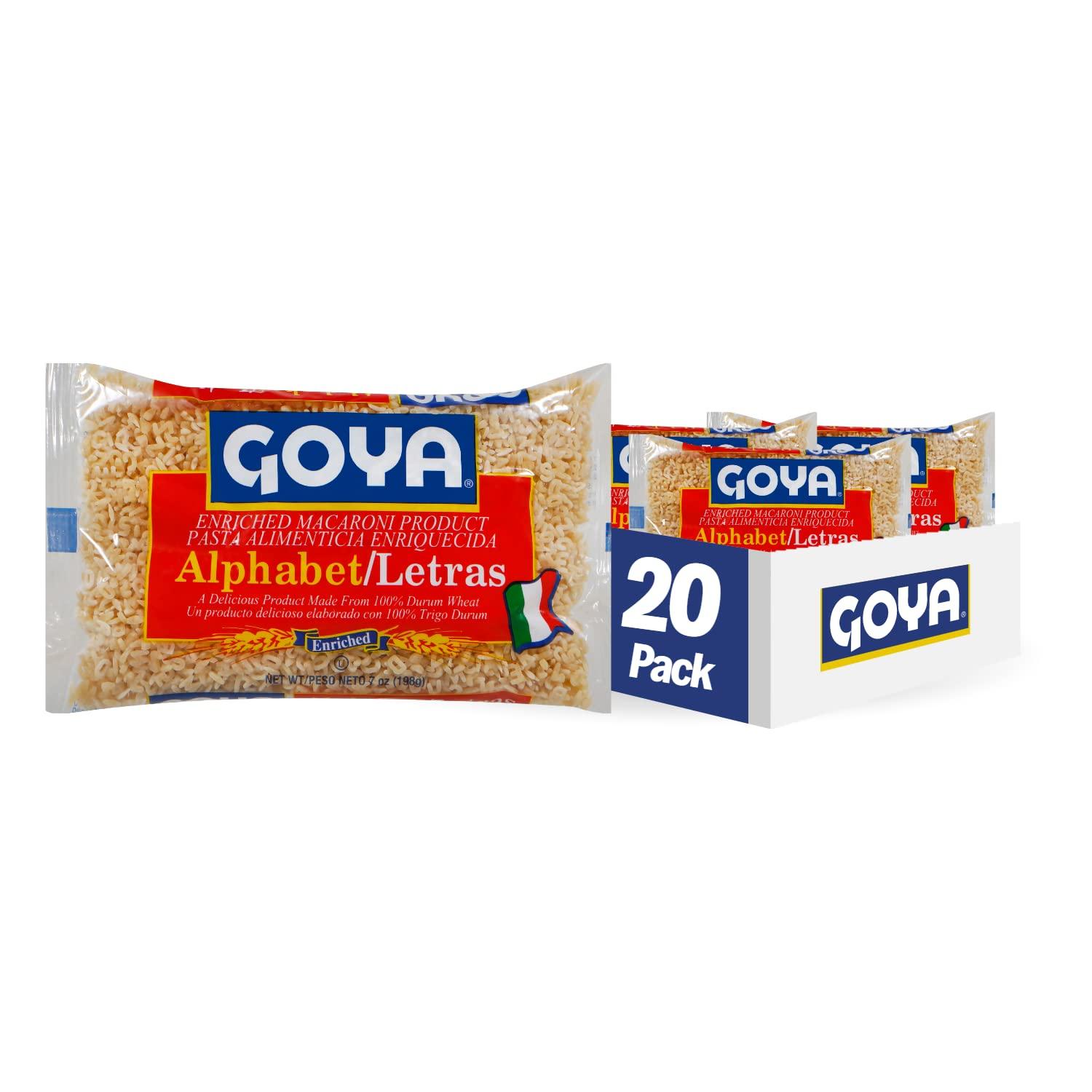image:imageGoya Foods Alphabet Letras Pasta 7 Ounce Pack of 20Alphabet Pasta