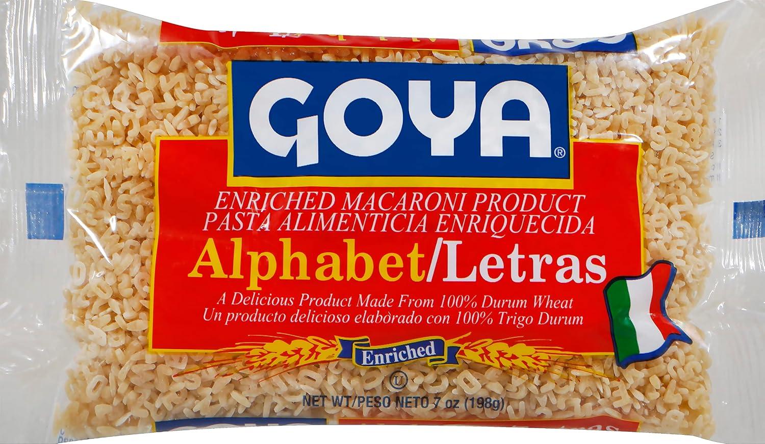 image:imageGoya Foods Alphabet Letras Pasta 7 Ounce Pack of 20Alphabet Pasta