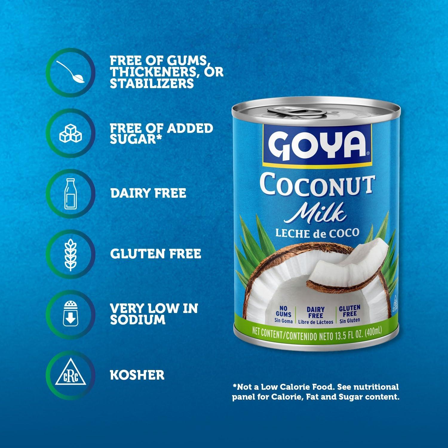 image:imageGoya Foods Coconut Milk 135 Ounce Pack of 6135 Fl Oz Pack of 24