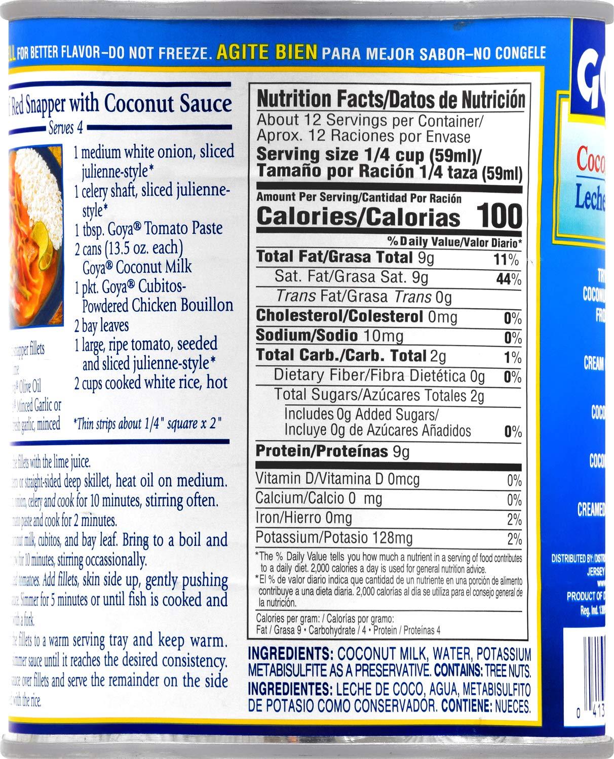 image:imageGoya Foods Coconut Milk 135 Ounce Pack of 6255 Fl Oz Pack of 12