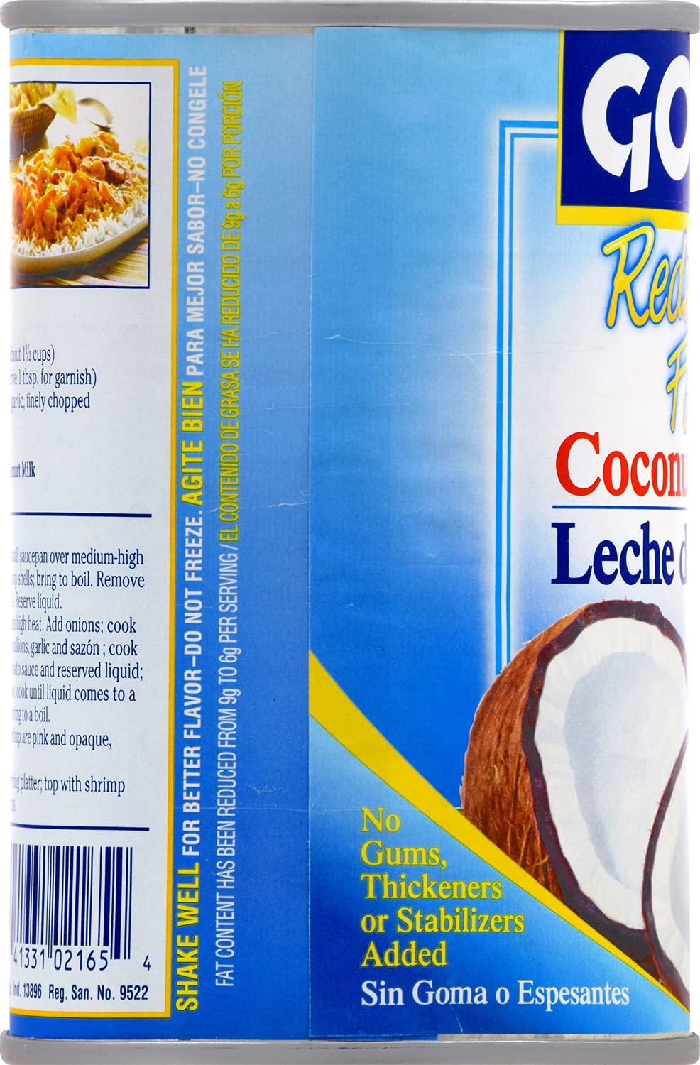 image:imageGoya Foods Coconut Milk Reduced Fat 135 Fl Oz Pack of 24Coconut
