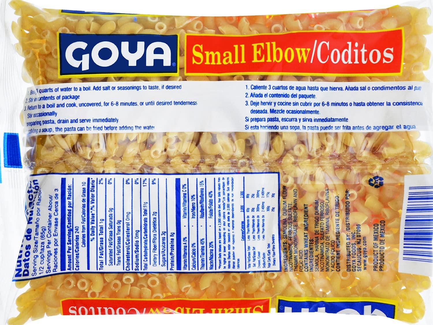 image:imageGoya Foods CoditosElbow Pasta 7Ounce Pack of 207 Ounce Pack of 20