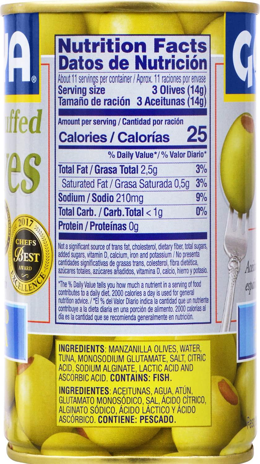 image:imageGoya Foods Manzanilla Olives Stuffed with Tuna 525 Ounce Pack of 12