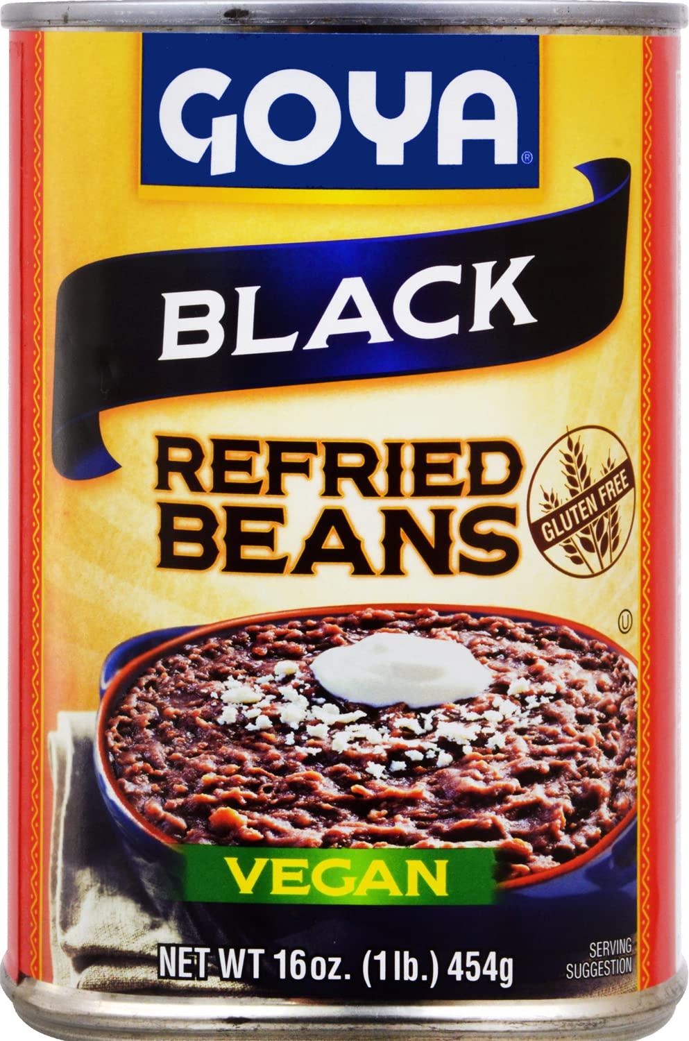 image:imageGoya Foods Refried Black Beans 16Ounce Pack of 12