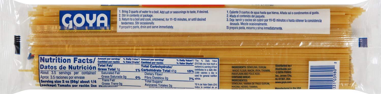 image:imageGoya Foods Spaghetti Pasta 7Ounce Pack of 20035 Ounce Pack of 20