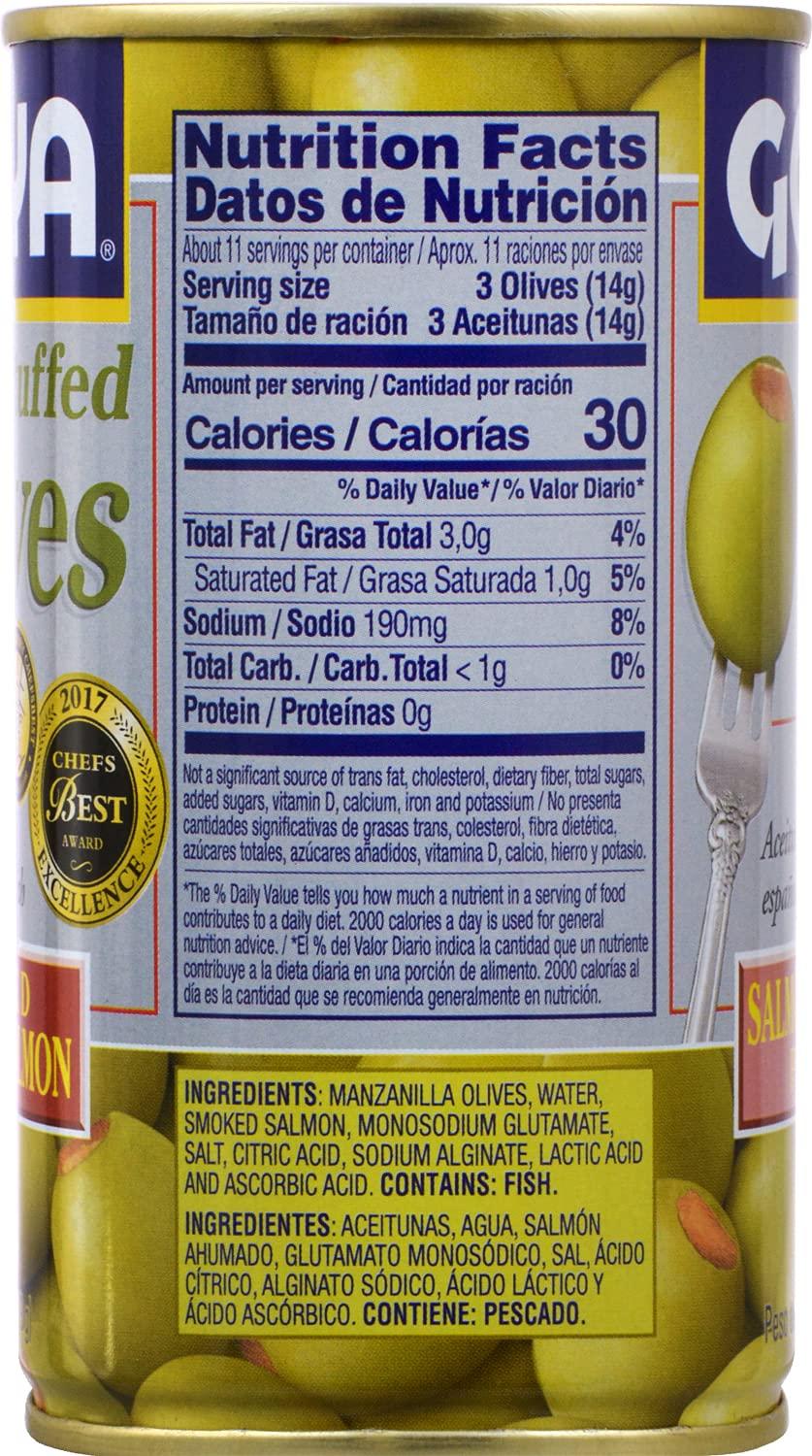 image:imageGoya Manzanilla Olives Stuffed with Smoked Salmon 525 Ounce Pack of 12
