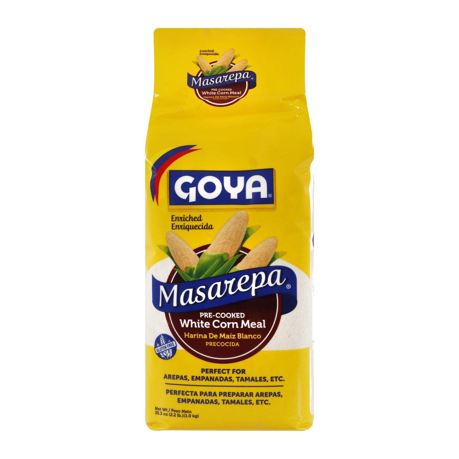 image:imageGoya Masarepa PreCooked White Corn Meal 352 Ounce Pack of 10352 Ounce Pack of 10