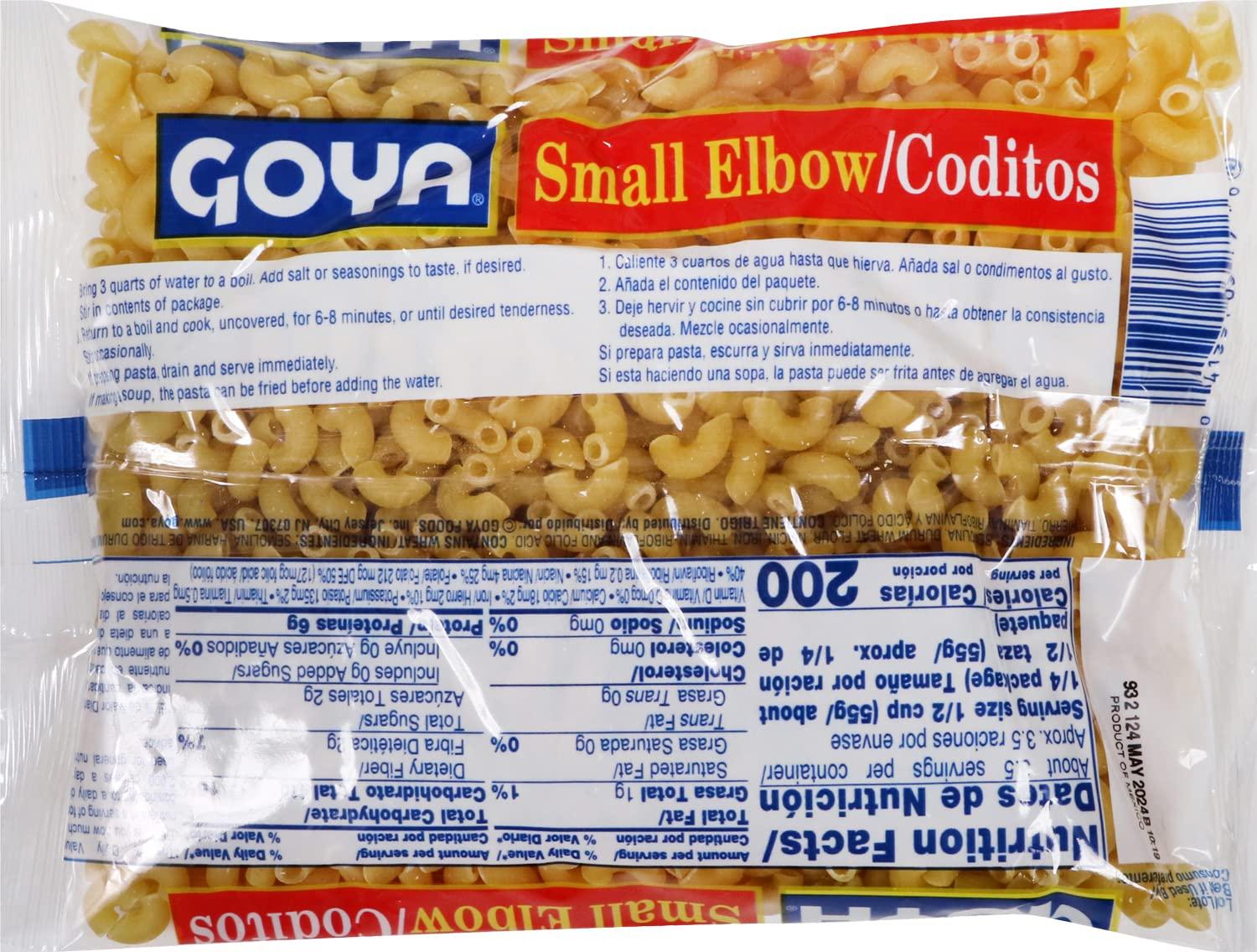 image:imageGoya Small Elbow Enriched Macaroni Pasta 7 Ounce7 Ounce Pack of 3