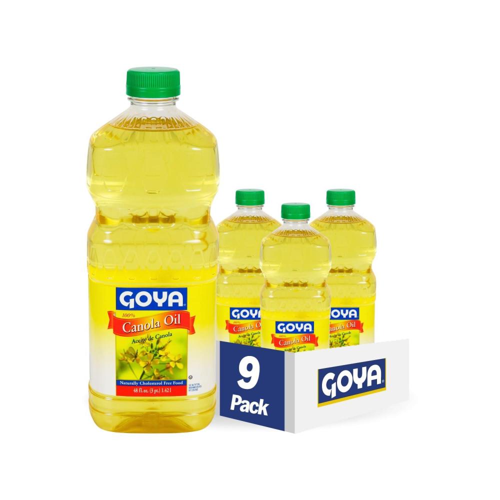 image:imageGoya Foods 100 Canola Oil 48 Fl Oz Pack of 9