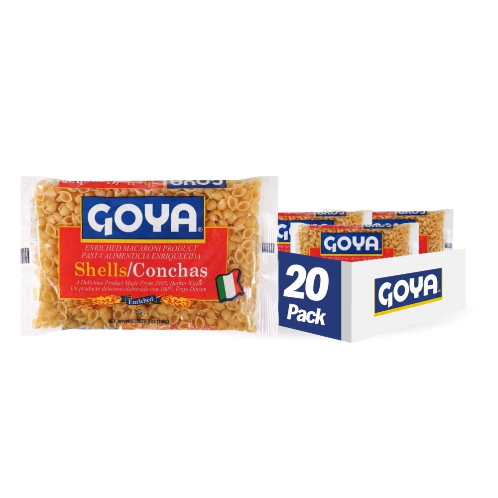 image:imageGoya Foods ConchasShell Pasta 7Ounce Pack of 207 Ounce Pack of 20