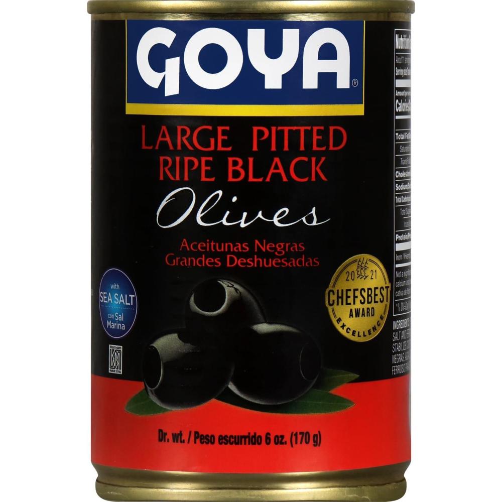 image:imageGoya Foods Large Pitted Ripe Black Olives 6 Ounce Pack of 12