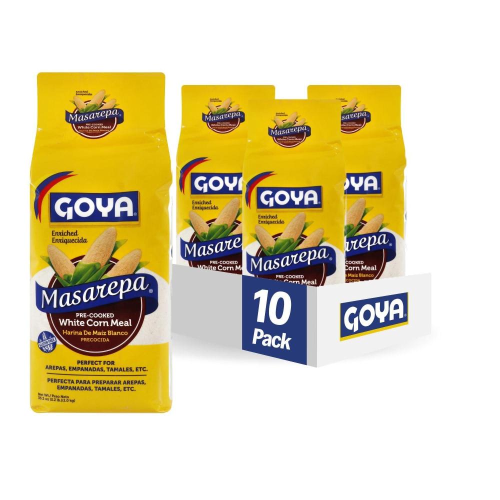 image:imageGoya Masarepa PreCooked White Corn Meal 352 Ounce Pack of 10352 Ounce Pack of 10