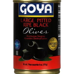 image:imageGoya Foods Large Pitted Ripe Black Olives 6 Ounce Pack of 12