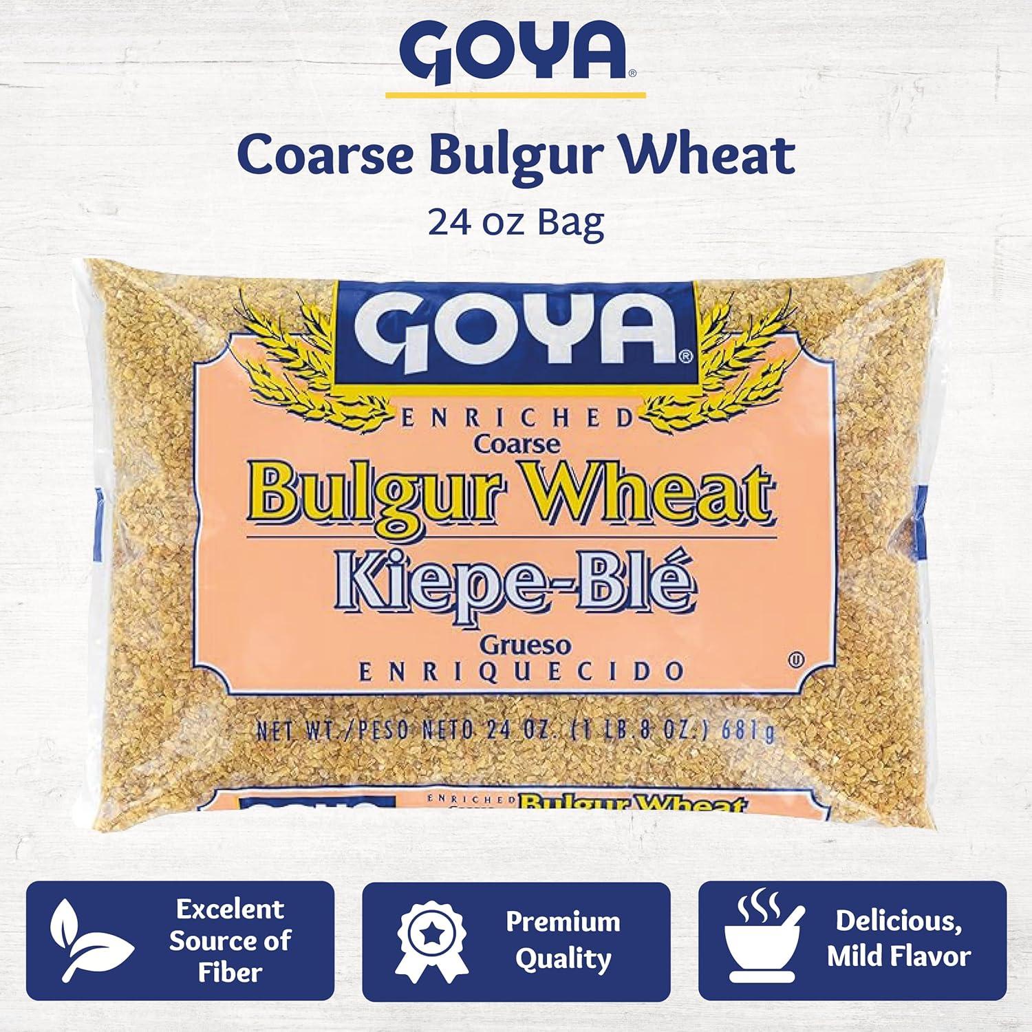 image:imageCoarse Bulgur Wheat by Goya Nutritious Bulgur Wheat for Tabouleh Salads Soups and Pilafs 24oz Bag