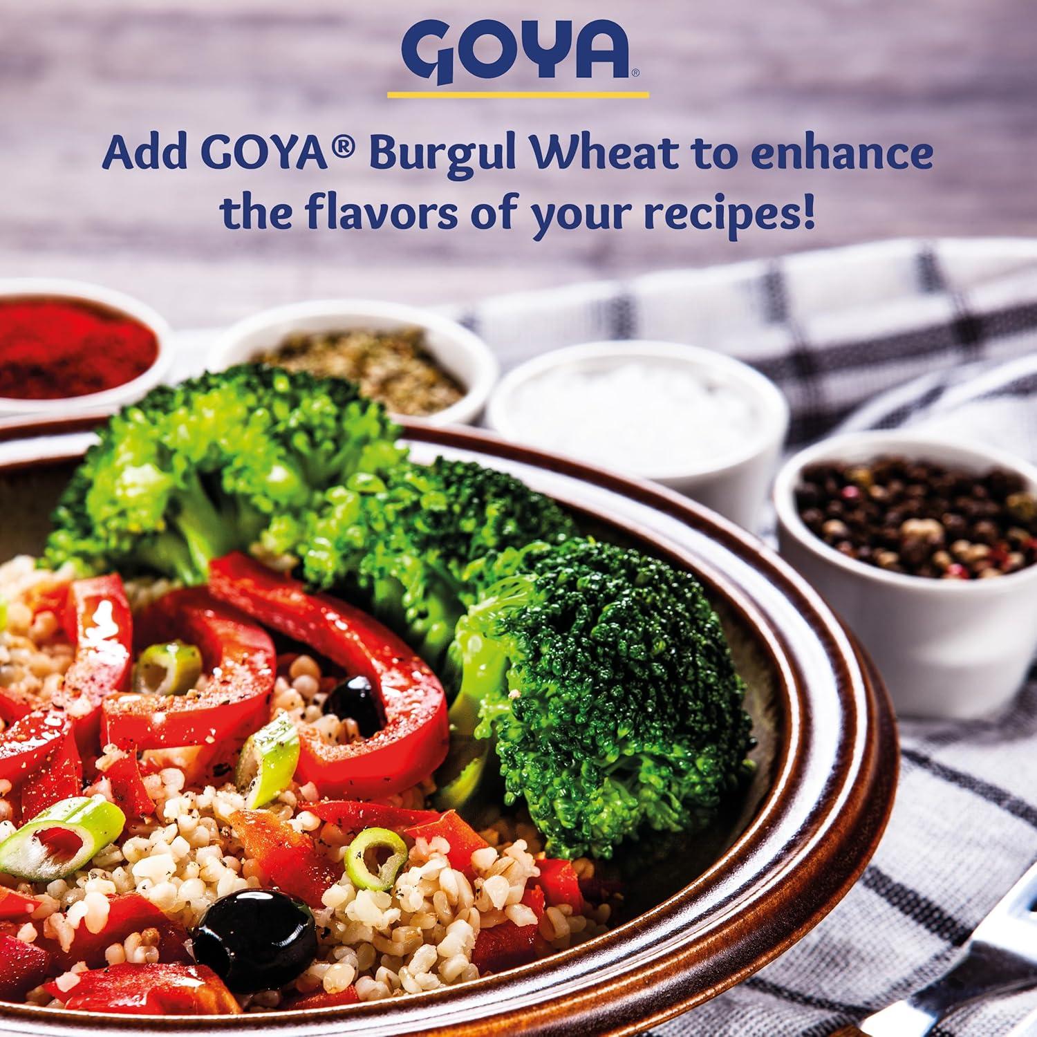 image:imageCoarse Bulgur Wheat by Goya Nutritious Bulgur Wheat for Tabouleh Salads Soups and Pilafs 24oz Bag