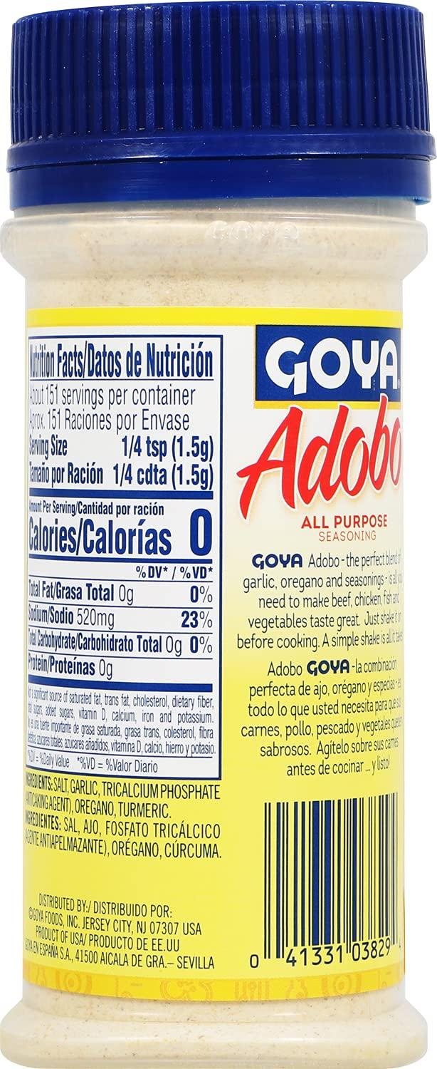 image:imageGoya Adobo All Purpose Seasoning Without Pepper Vegan Natural 8 Ounces Pack Of 24