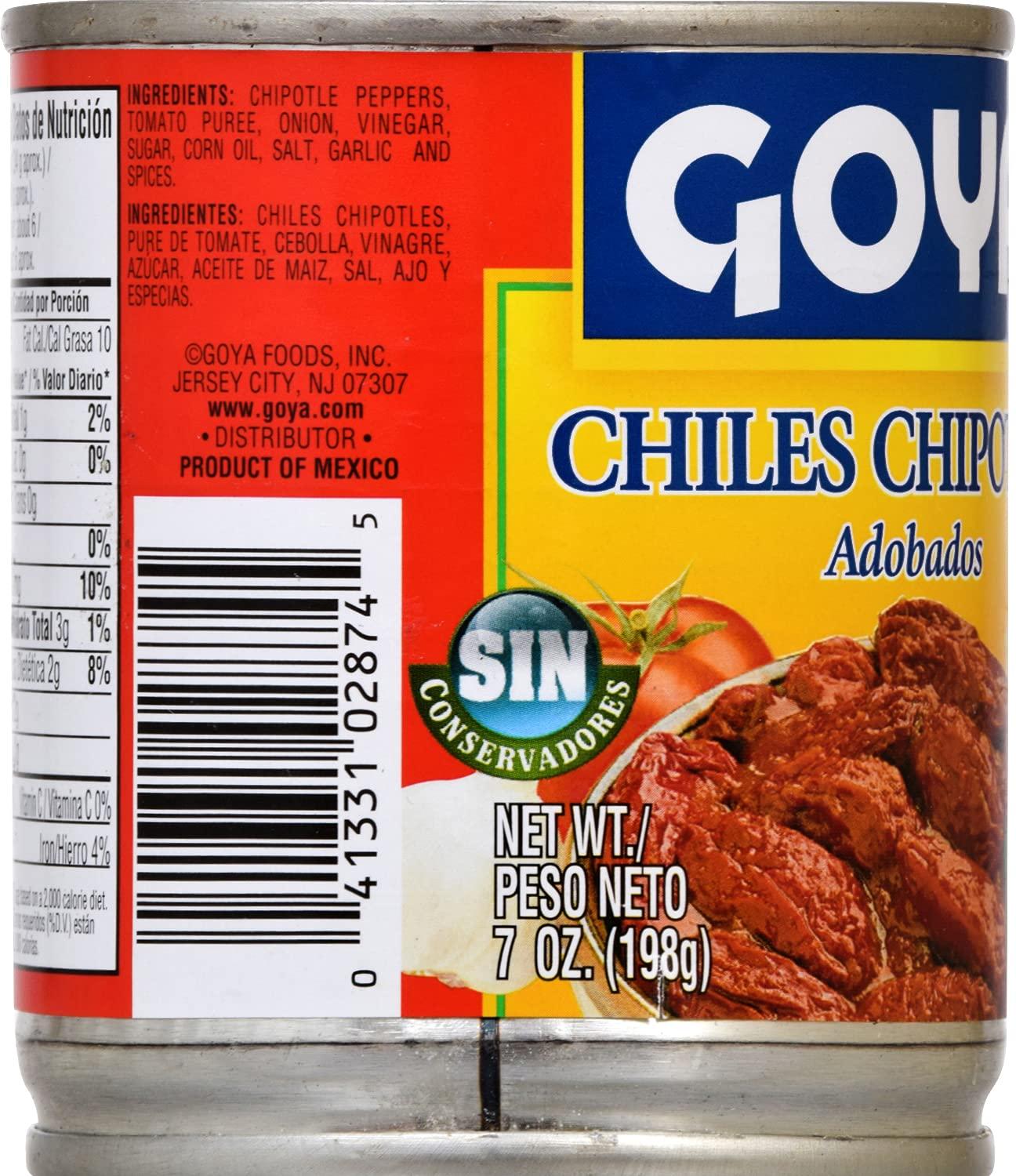 image:imageGoya Chipotle Peppers in Adobo Sauce 7 oz7 Ounce Pack of 4