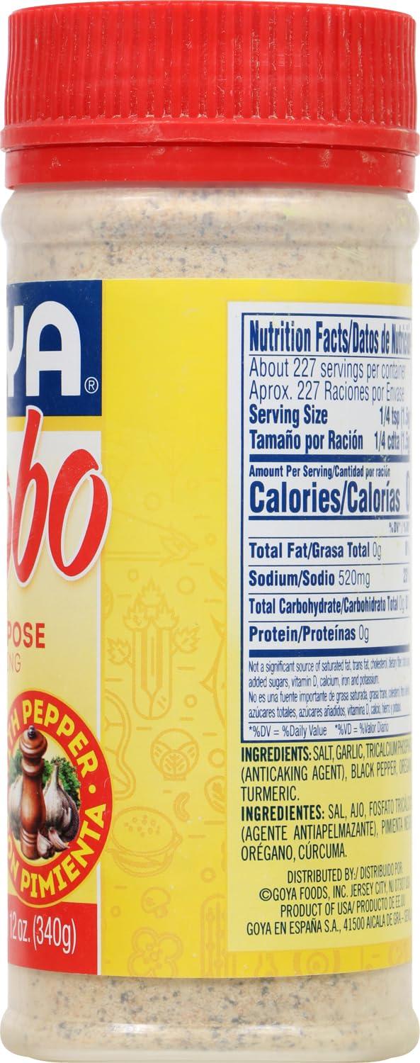 image:imageGoya Foods Adobo All Purpose Seasoning with Pepper 12Ounce Pack of 24