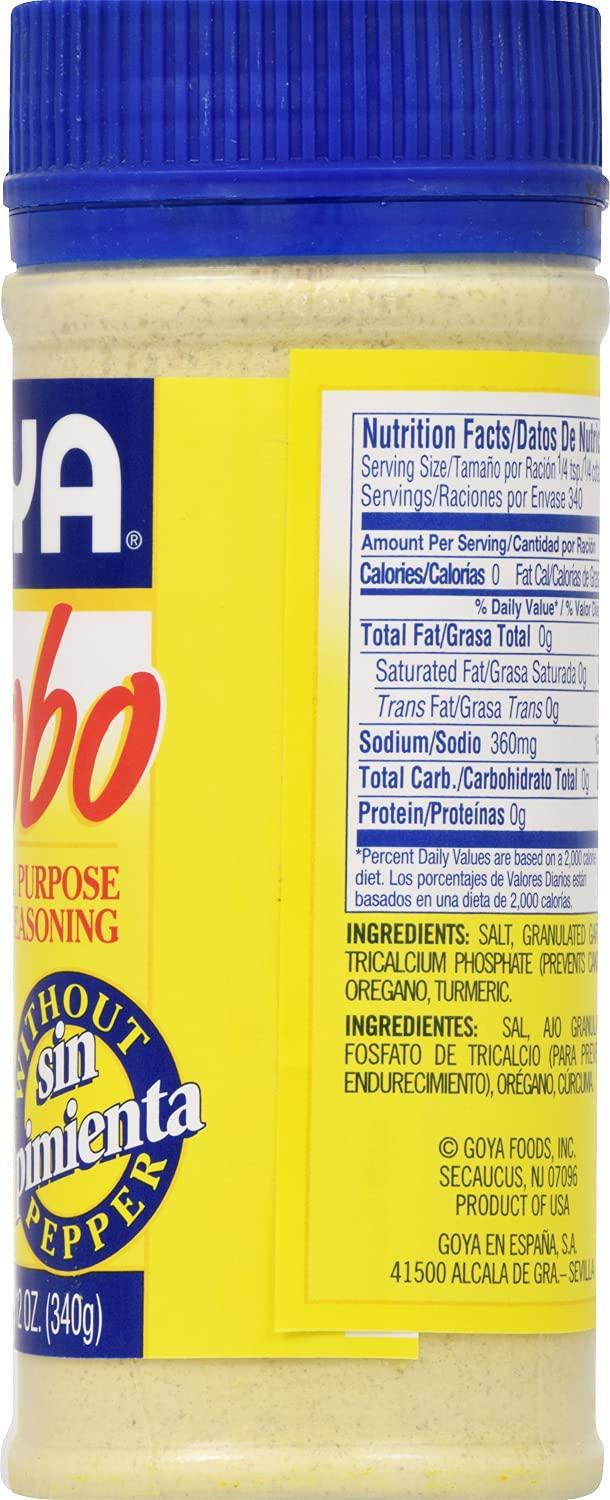 image:imageGoya Foods Adobo without Pepper 12Ounce Pack of 24 3823Without Pepper