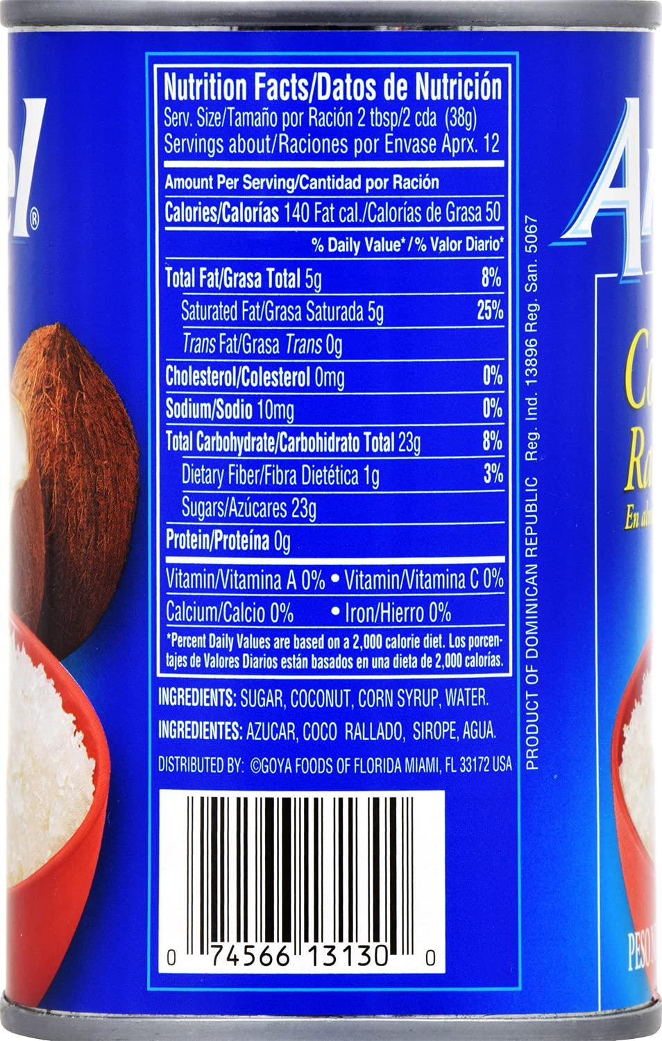 image:imageGoya Foods Ancel Grated Coconut 17Ounce Pack of 24
