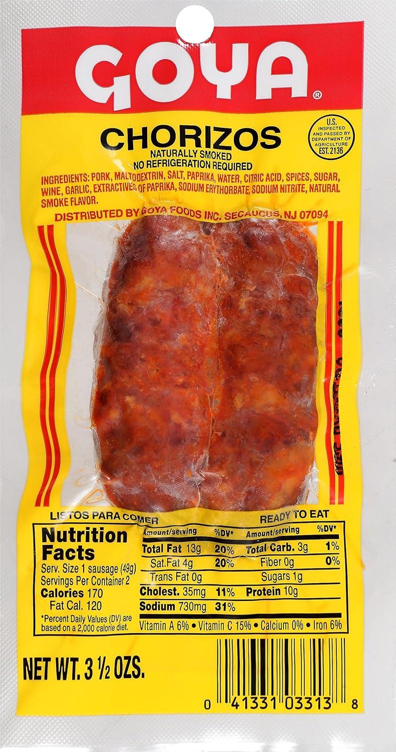 image:imageGoya Foods Chorizo 35 Ounce Pack of 16Smoked