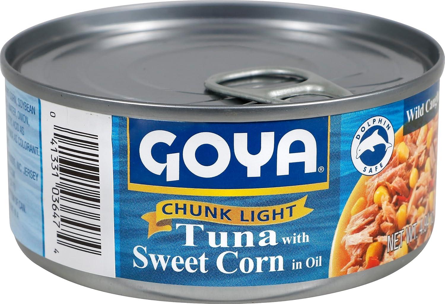 image:imageGoya Foods Chunk Light Tuna with Sweet Corn In Oil 494 Ounce Pack of 24