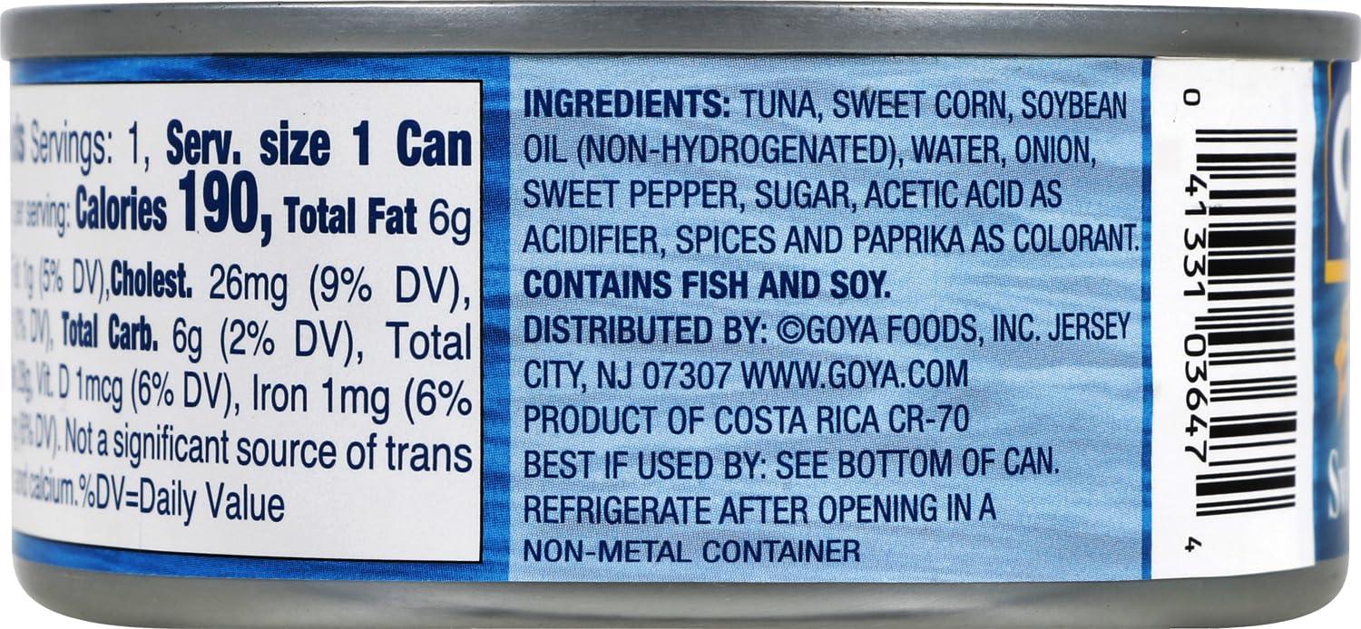 image:imageGoya Foods Chunk Light Tuna with Sweet Corn In Oil 494 Ounce Pack of 24