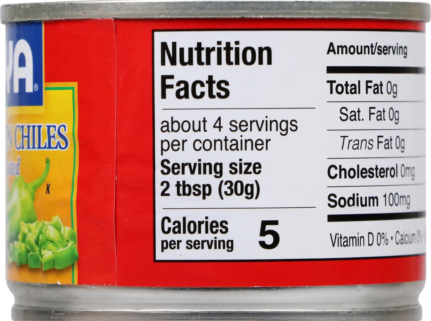 image:imageGoya Foods Diced Green Chiles Fire Roasted 4 Ounce Pack of 24