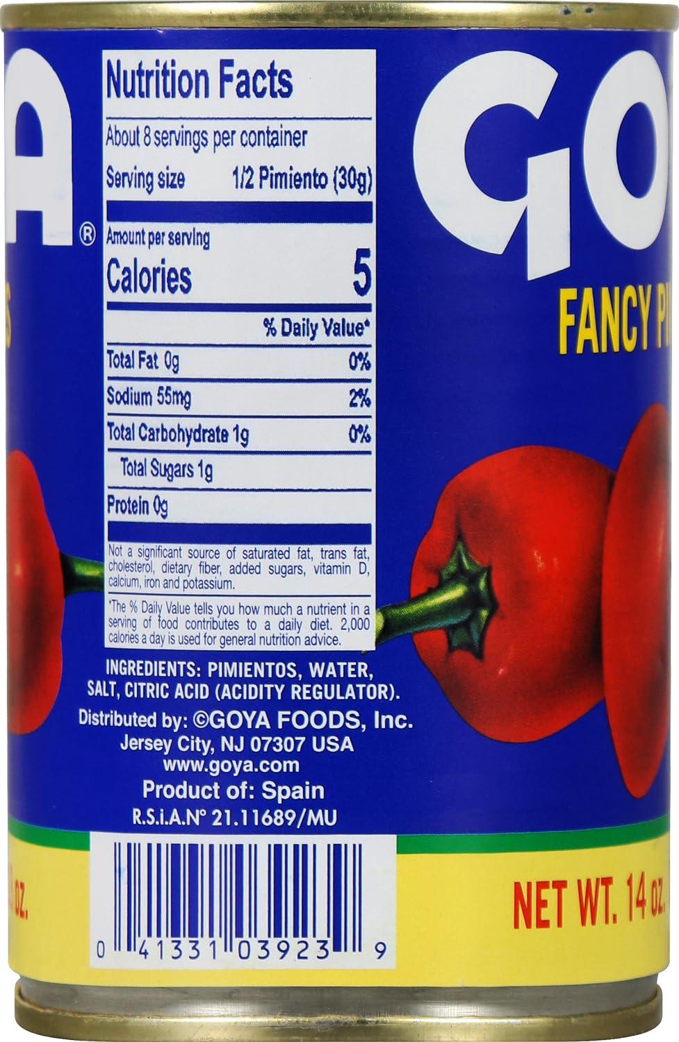 image:imageGoya Foods Fancy Red Pimientos 14 Ounce Pack of 2414 Ounce