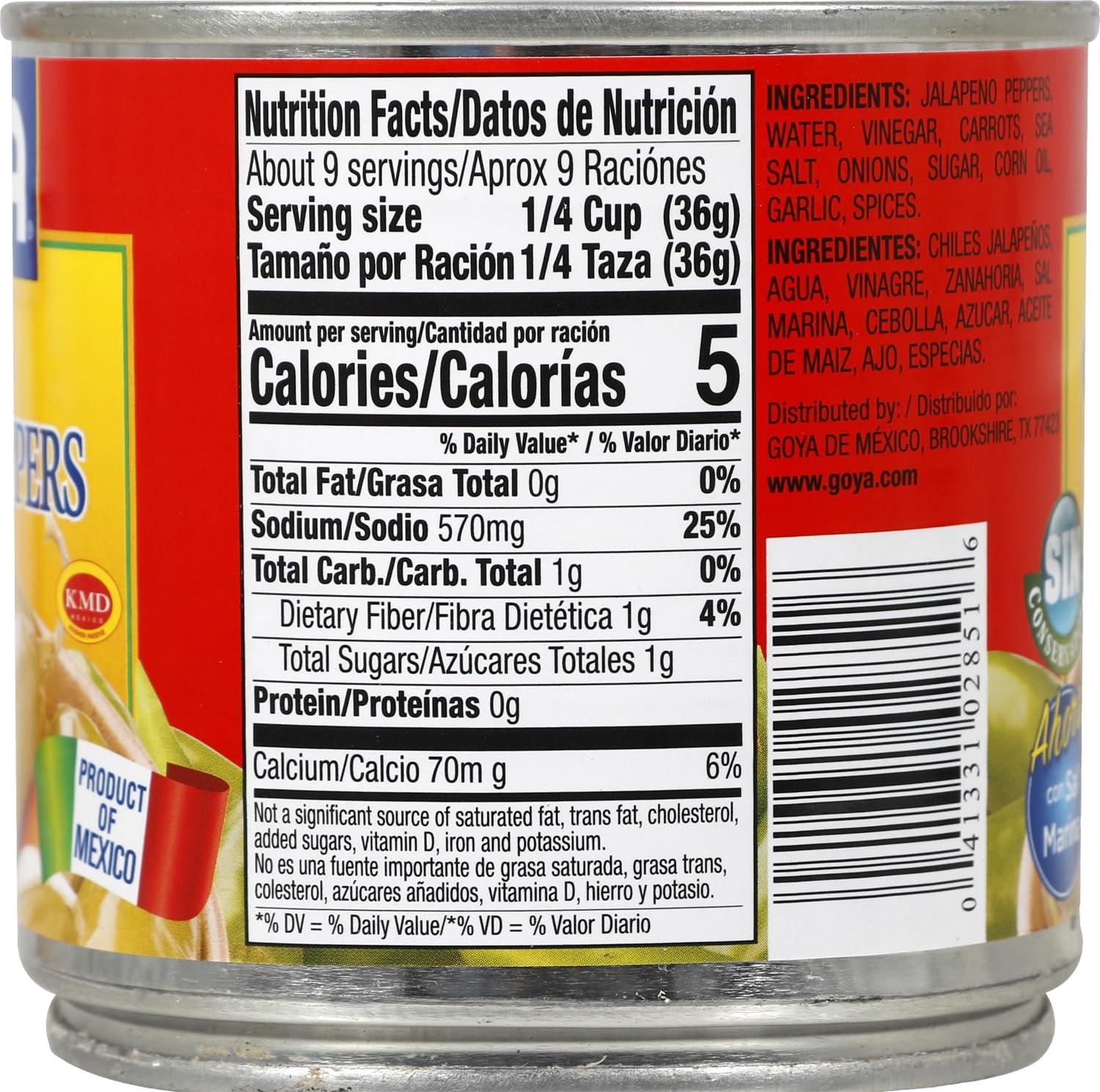 image:imageGoya Foods Green Pickled Jalapeno Peppers Whole 11 Ounce Pack of 12