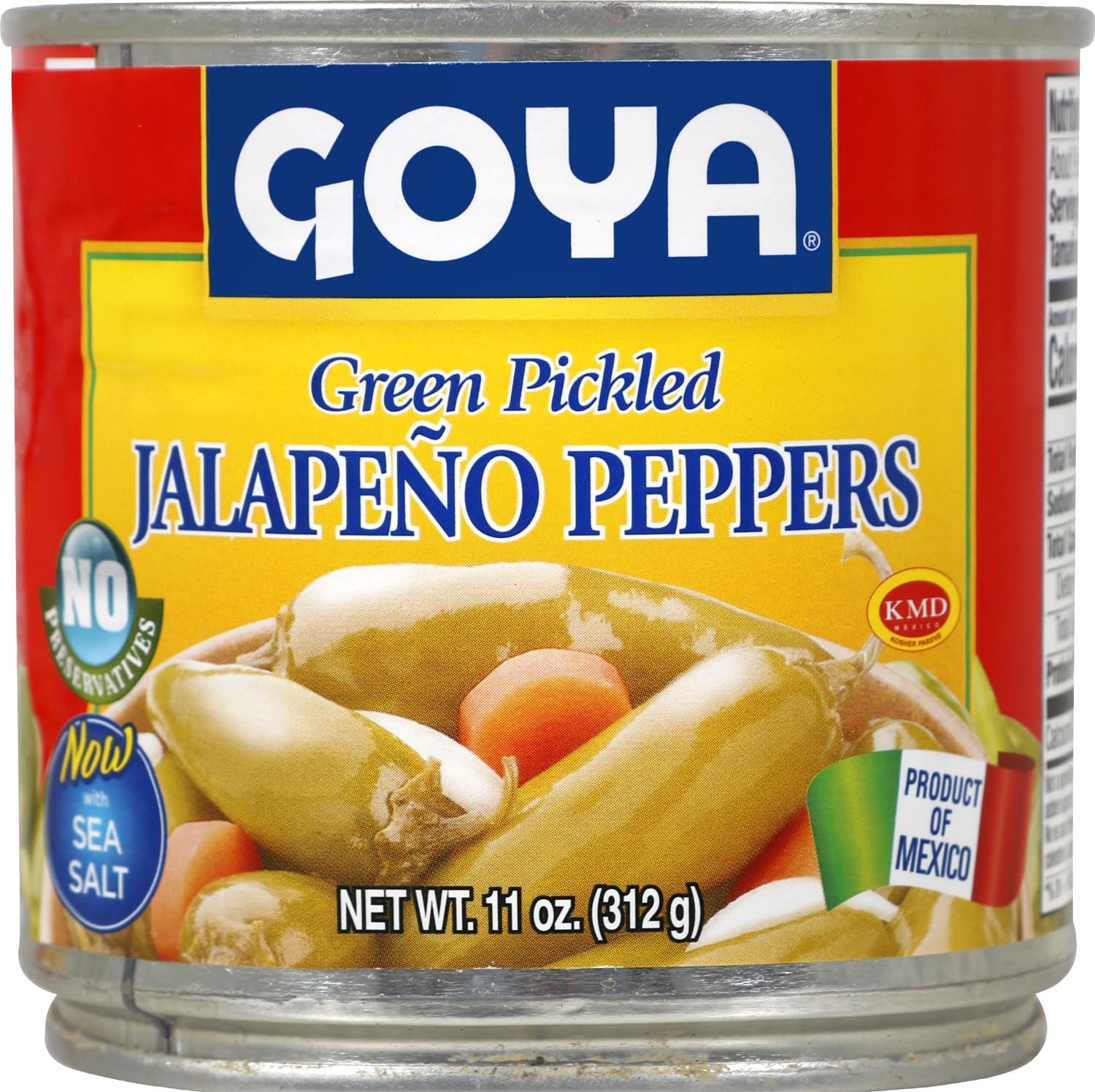 image:imageGoya Foods Green Pickled Jalapeno Peppers Whole 11 Ounce Pack of 12
