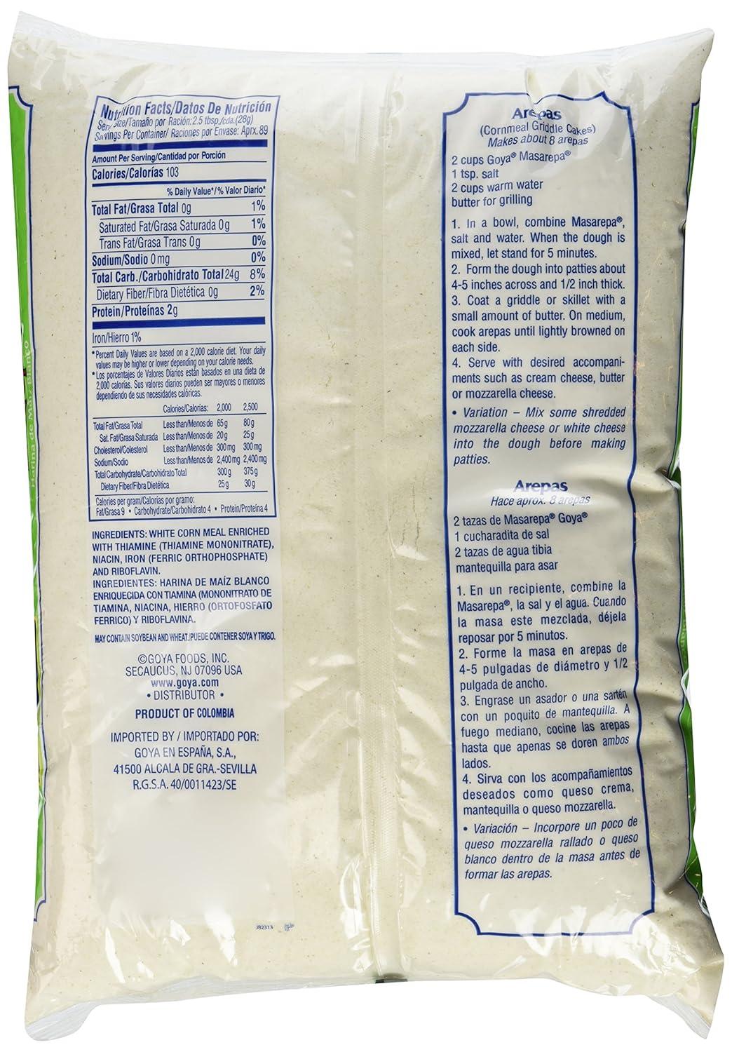 image:imageGoya Foods Masarepa PreCooked White Corn Meal 5 Pound