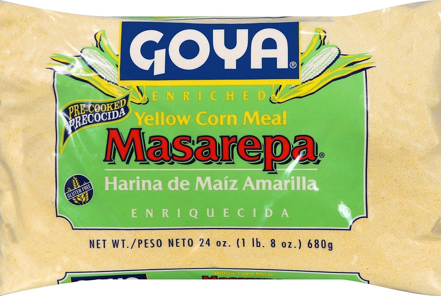 image:imageGoya Foods Masarepa PreCooked Yellow Corn Meal 24 Ounce15 Pound Pack of 12