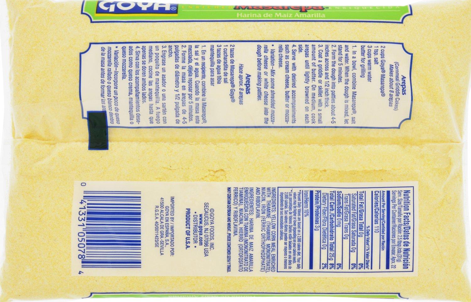 image:imageGoya Foods Masarepa PreCooked Yellow Corn Meal 24 Ounce24 ounce Pack of 1