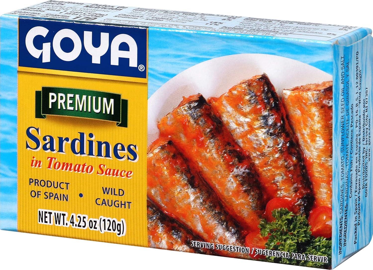 image:imageGoya Foods Premium Sardines In Tomato Sauce 425 Ounce Pack of 25