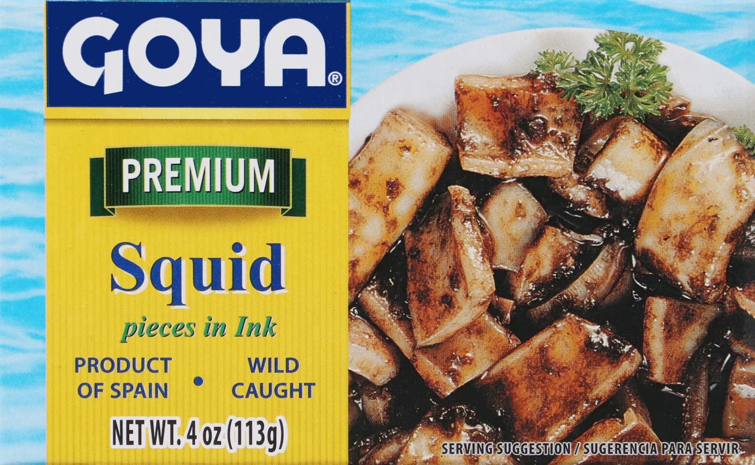 image:imageGoya Foods Premium Squid Pieces in Ink 4 Ounce Pack of 25