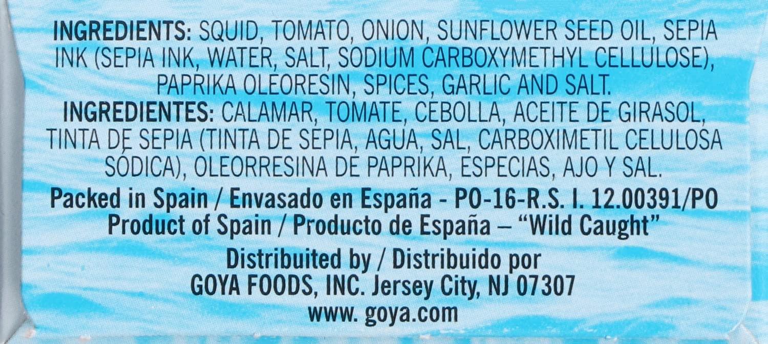 image:imageGoya Foods Premium Squid Pieces in Ink 4 Ounce Pack of 25
