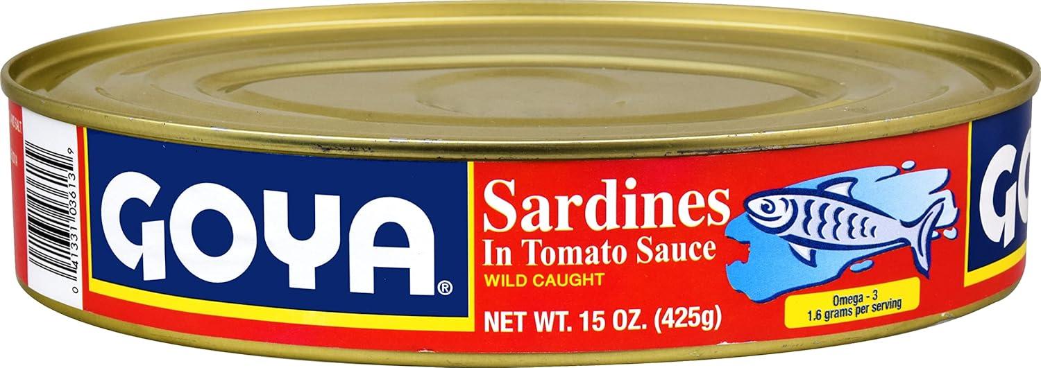 image:imageGoya Foods Sardines in Tomato Sauce 15Ounce Pack of 24Tomato