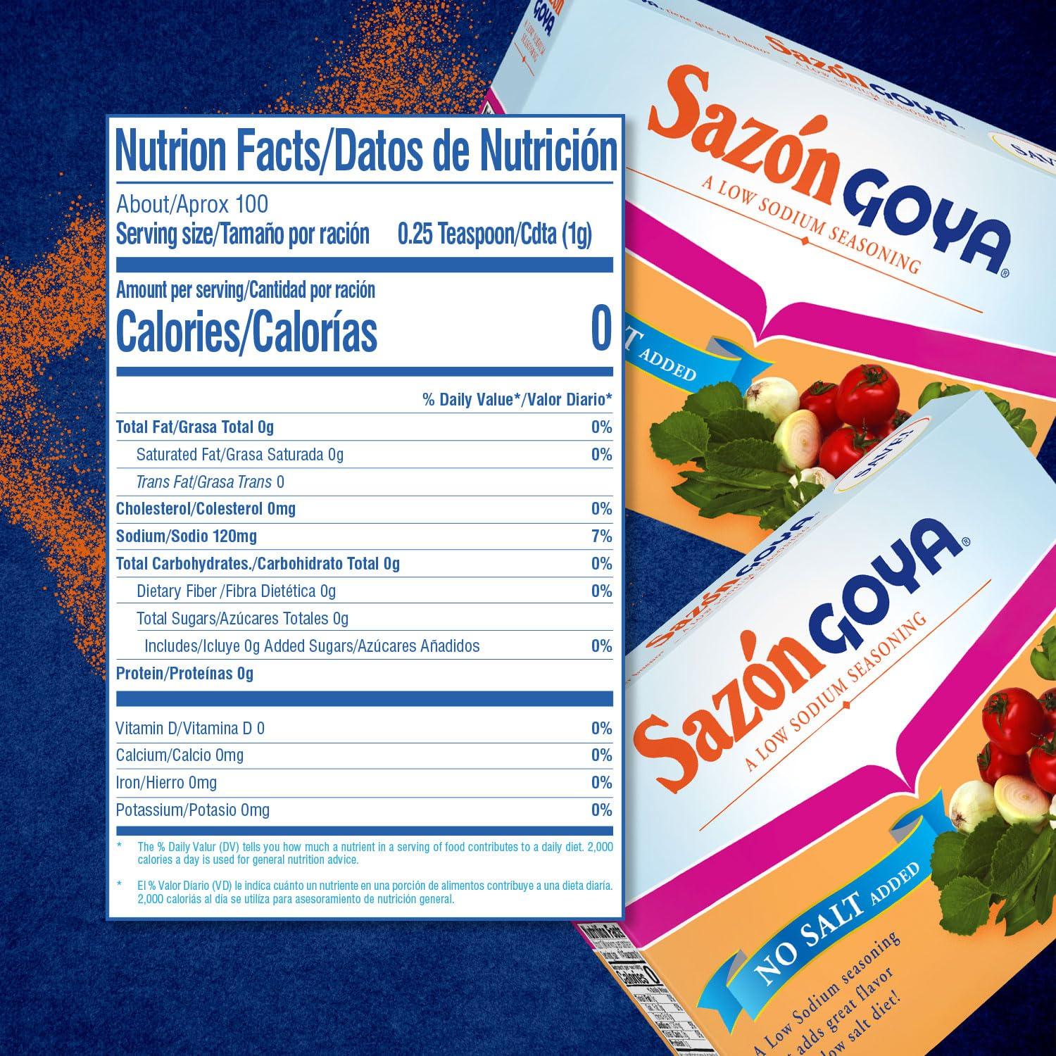image:imageGoya Foods Sazn Seasoning Natural amp Complete No Salt 352 Ounce Pack of 18