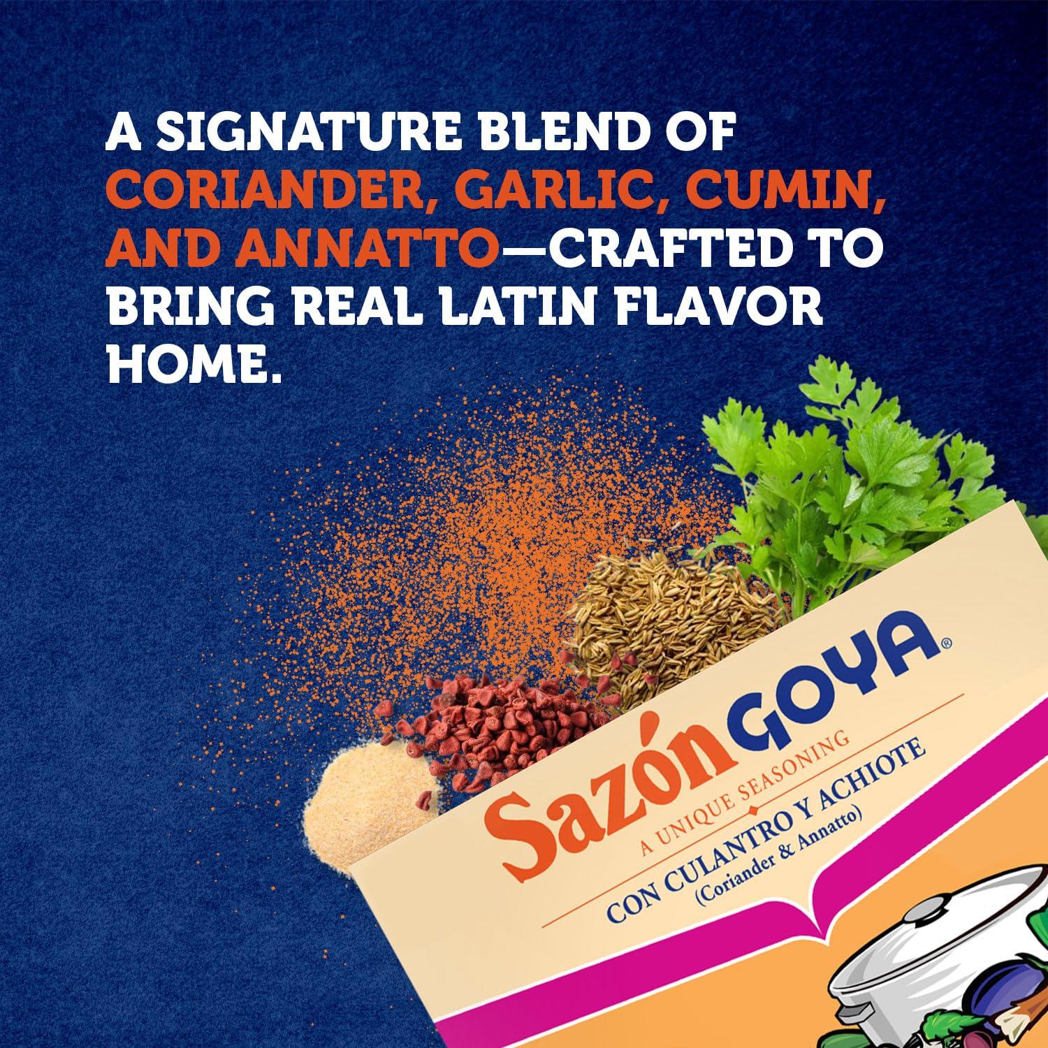 image:imageGoya Foods Sazn Seasoning with Coriander amp Annatto 141 Ounce Pack of 36141 Ounce Pack of 36