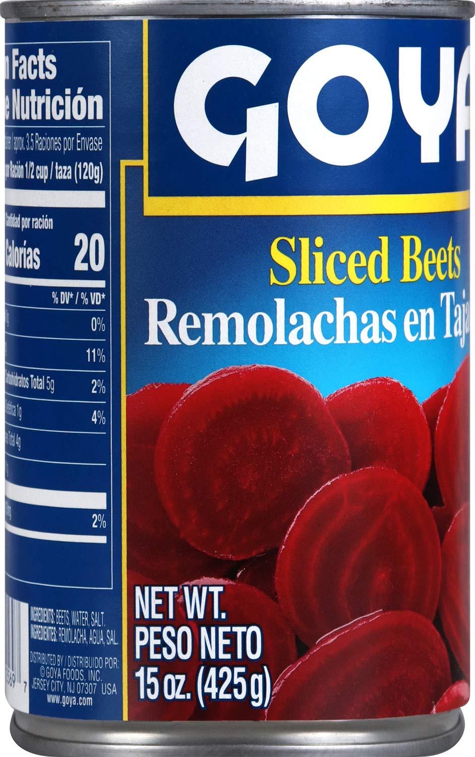 image:imageGoya Foods Sliced Beets 15 Ounce Pack of 24