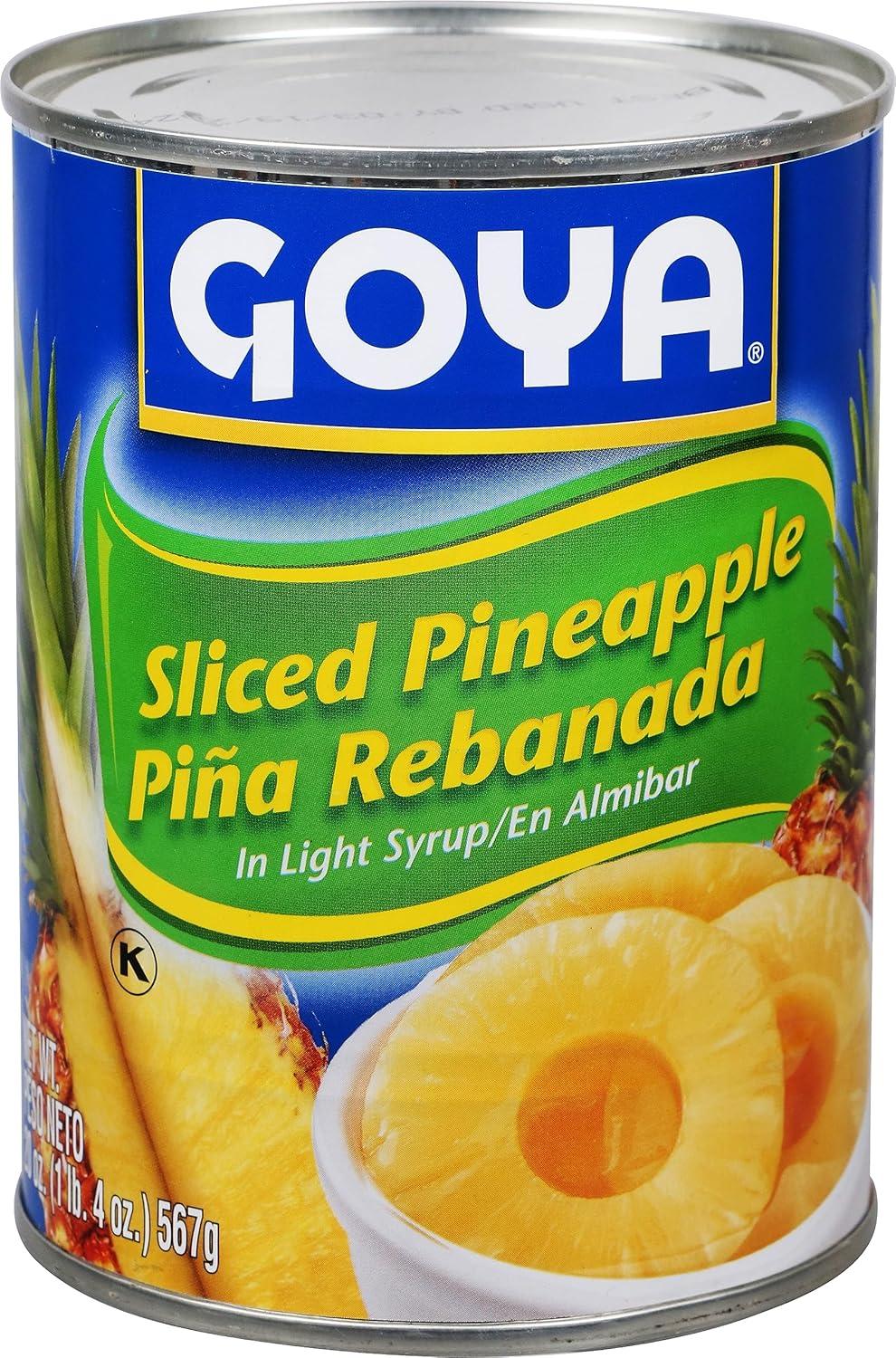 image:imageGoya Foods Sliced Pineapple 20Ounce Pack of 24